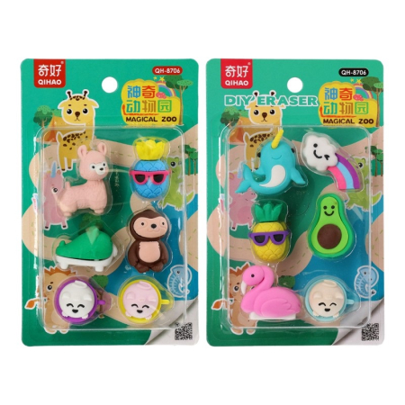 Gume de sters - Set Gume ZOO – Prietenii Veseli din Penar
