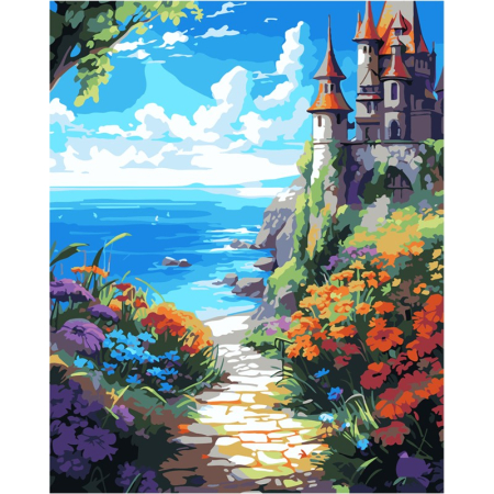 Scoala si gradinita - Set Pictura Numere 40x50cm CASTEL LA MARE KINPL8440