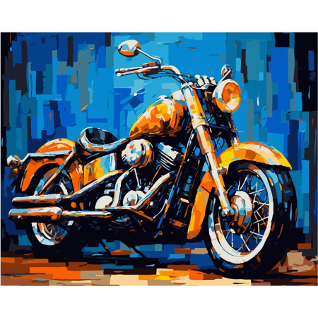 Panza de pictura - Set Pictura Numere 40x50cm MOTOCICLETA