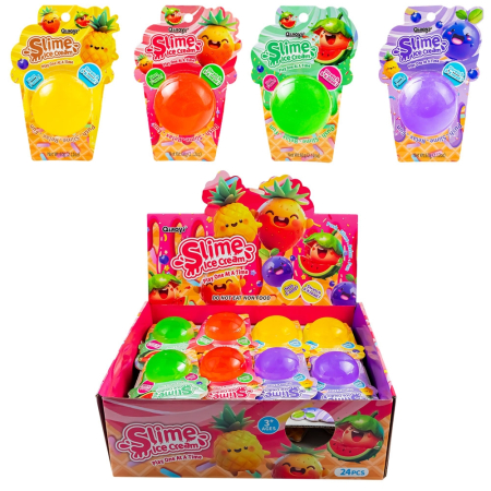 Scoala si gradinita - Slime Fruity Ice Cream, 60g/blister