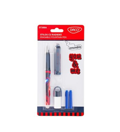 Scoala si gradinita - Stilou cu radieră You&Me albastru ST300A DACO