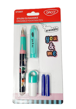 Stilouri scolare - Stilou cu radieră You&Me ST300T DACO