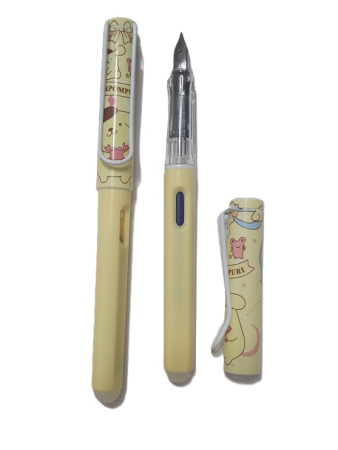 Scoala si gradinita - Stilou plastic cu cerneala termosensibila si guma pompompuri