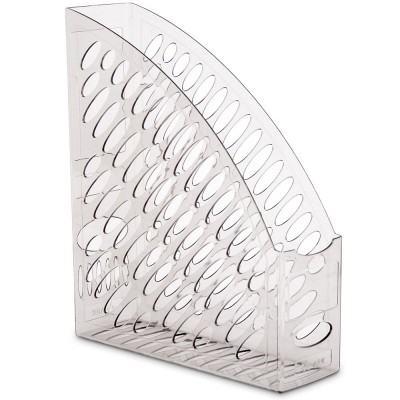 Suport dosare - Suport vertical plastic Ark transparent/Fumuriu