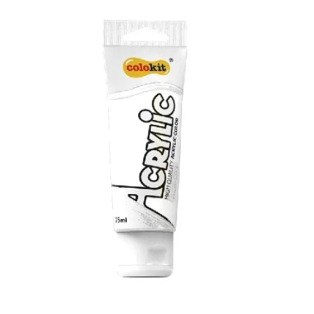 Scoala si gradinita - Tempera 75 ml acrilica Alb