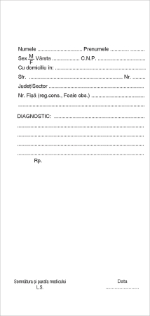 Tipizate personalizate la comanda - Tipizat 1/3A4 personalizata 2 exemplare autocopiativa