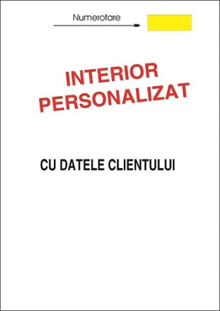 Tipizate personalizate la comanda - TIPIZAT PERSONALIZAT A4 3EX. tipar fata-verso 50 set/carnet