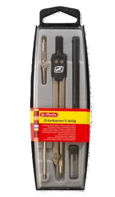 Truse Geometrie, Rigle, Echere - Trusa compas Herlitz 5 piese