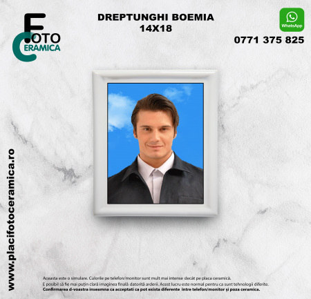 Dreptunghi - Placă Funerară Dreptunghi Boemia (14 x 18 cm)