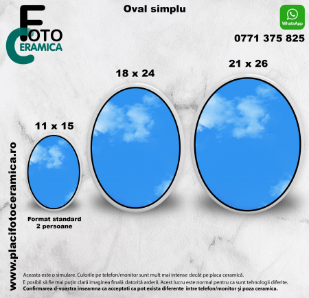Oval simplu (alte dimensiuni) [1]