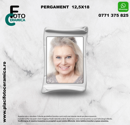 Pergament (papirus) - Pergament 18 x 12.5 pentru Monumente Funerare