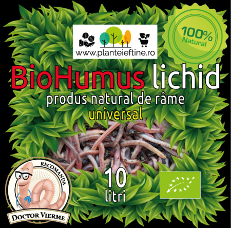 Ingrasaminte - Biohumus lichid 10 litri , ingrasamant natural universal , produs de rame