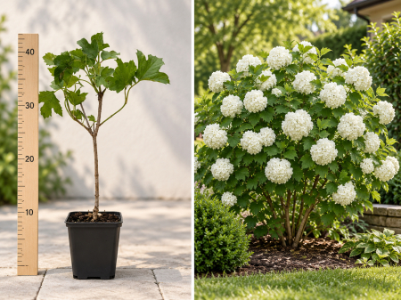 Gard viu - Călin Bulgăre de Zăpadă la Ghiveci 20-40 cm - Viburnum opulus