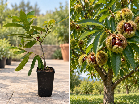 Pomi fructiferi - Castan Comestibil la Ghiveci 20-40 cm - Castanea sativa
