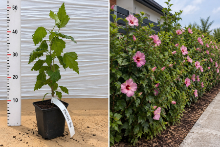 Gard viu - Hibiscus Roz la Ghiveci 20-30 cm - Hibiscus de Grădină