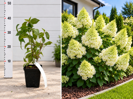 Hortensii, Magnolii & Flori - Hortensie Paniculată Verde-Lime 'Phantom' la Ghiveci 20-30 cm