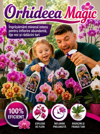 Ingrasaminte - Îngrășământ Lichid Premium Orhideea Magic , 500 ml