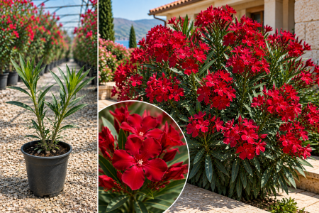 Leandri - Leandru Roșu Rezistent Hardy Red 10-20 cm, ghiveci