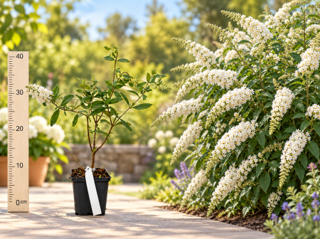 Gard viu - Liliac de Vară Alb Buddleja White Profusion la Ghiveci 20-40 cm