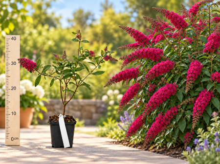 Gard viu - Liliac de Vară Roșu Buddleja Royal Red la Ghiveci 20-40 cm
