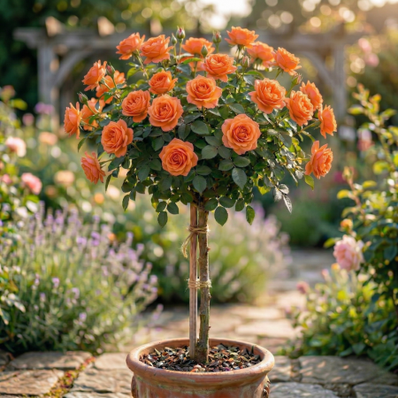 Trandafiri copac - Trandafir Copac Monica (Portocaliu)