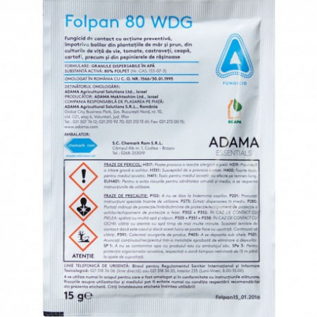 FUNGICIDE - Fungicid Folpan 15 GR