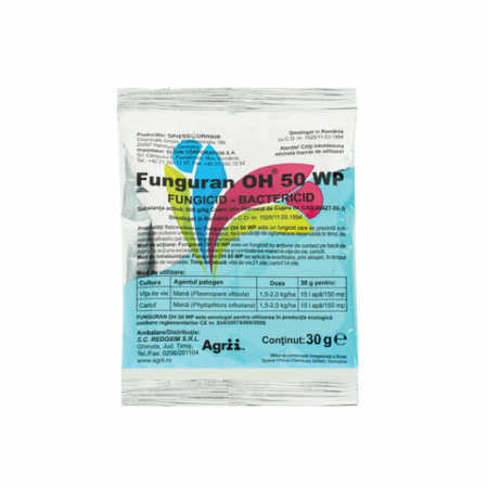 FUNGICIDE - Funguran OH 50WP 30G