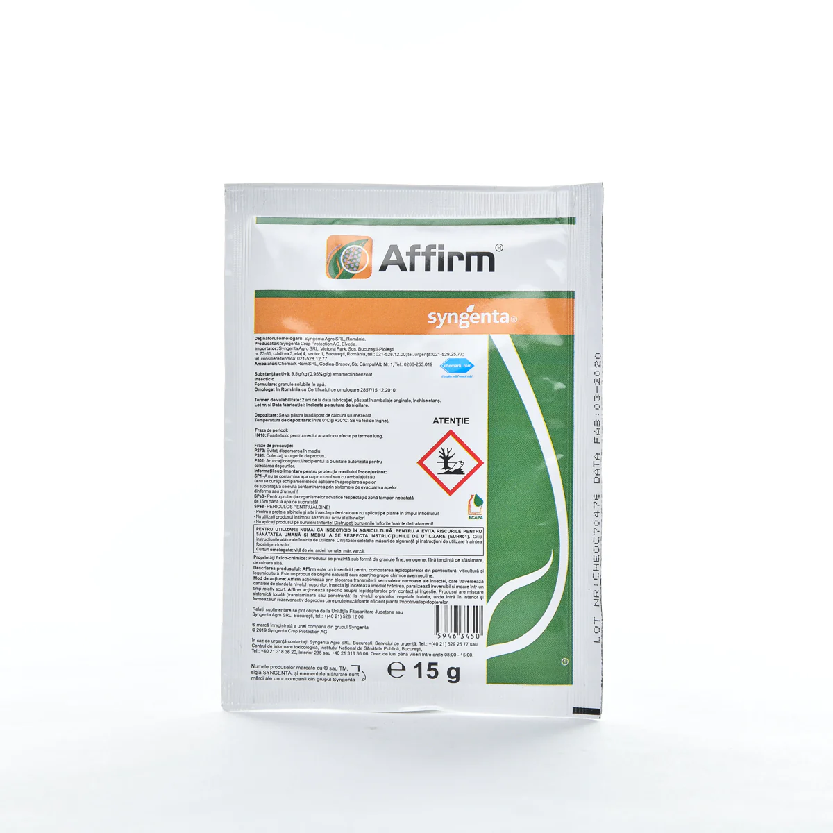 Insecticide Sistematice - Insecticid Affirm 15GR