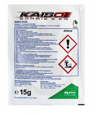 Insecticide de contact - Insecticid Kaiso Sorbie 5EG 15GR