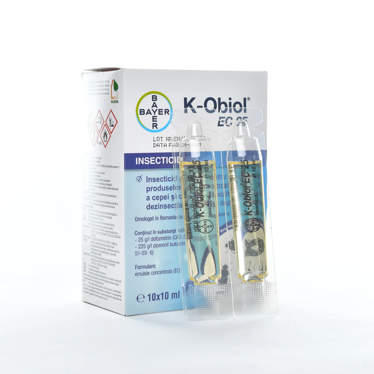 Insecticide de contact - Insecticid K-Obiol EC25 10ML