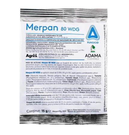 FUNGICIDE - Fungicid Merpan 80 WDG 15GR