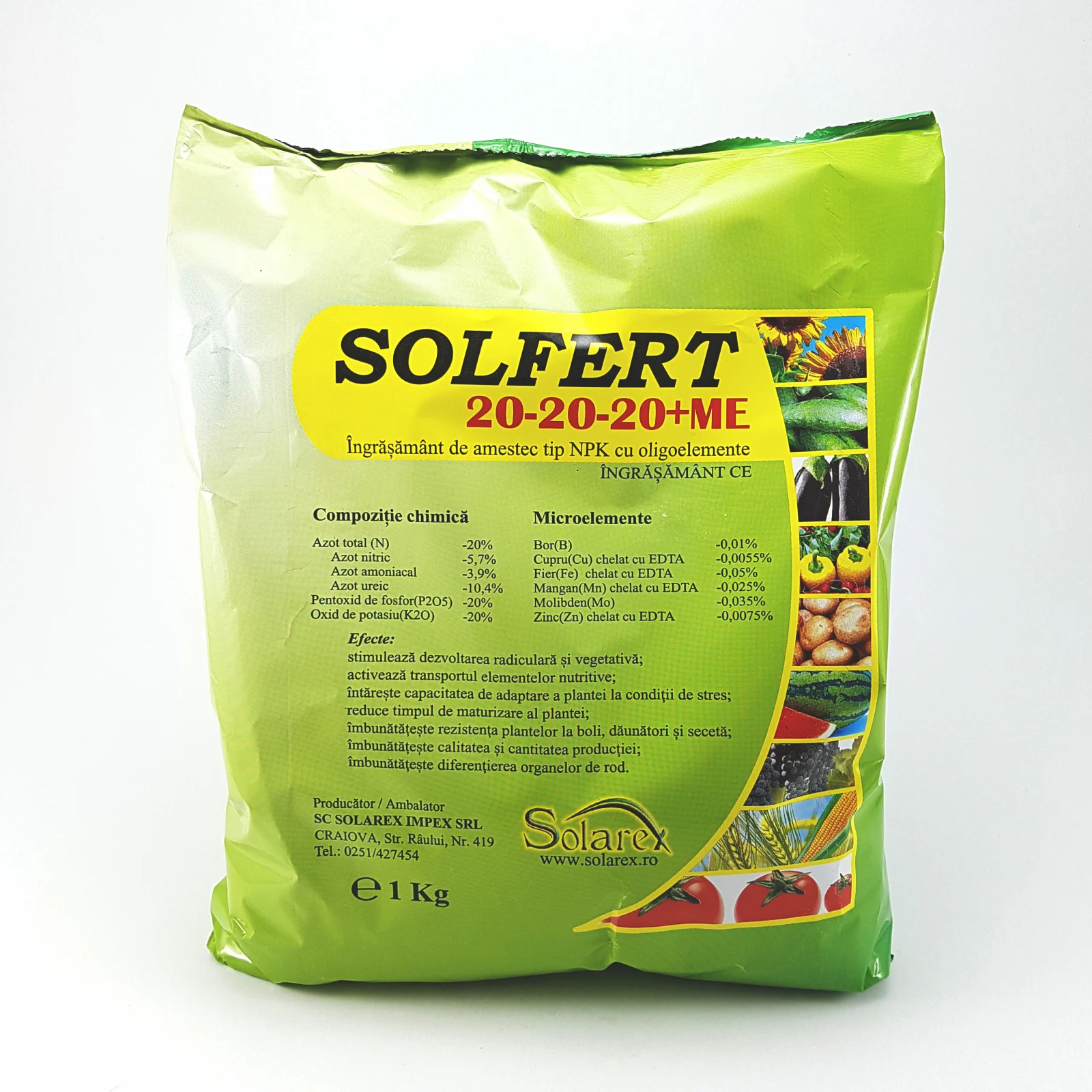 Ingrasaminte Foliare - Solfert 20-20-20 1KG