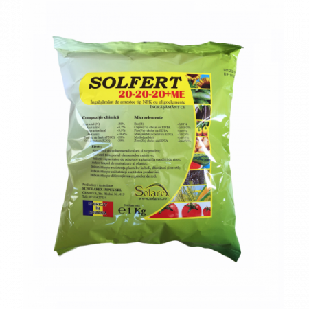 Ingrasamint Organic - Ingrasamant Solfert 20-20-20+ME 1KG