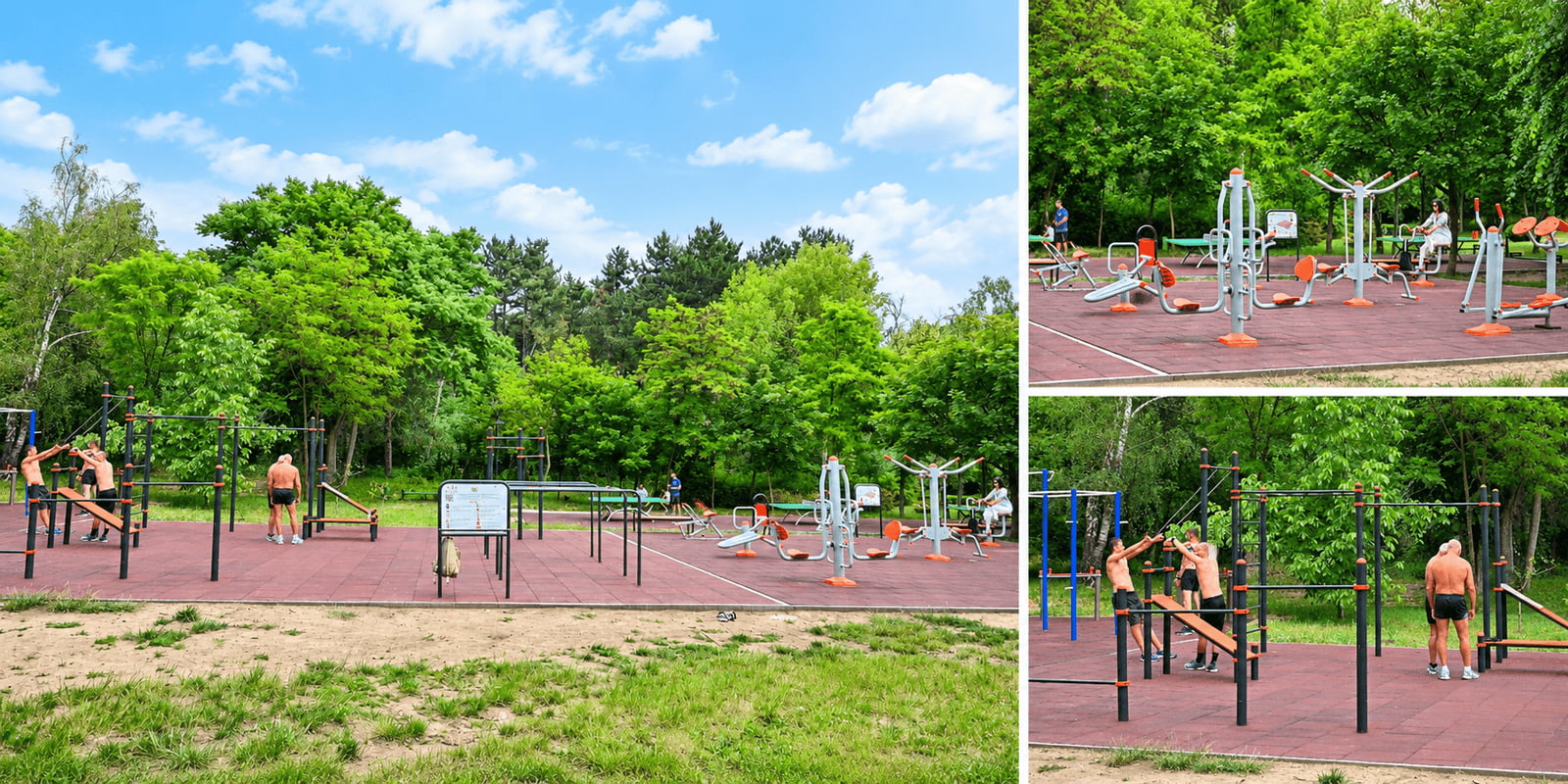 Workout-площадка и уличные тренажёры в парке Долина Роз, Кишинёв