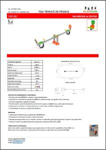 Balansoar cu spatar THT-02 pentru coipii [2]