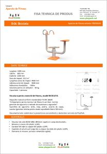 Aparat Fitness "Bicicleta" B-04 exterior [2]