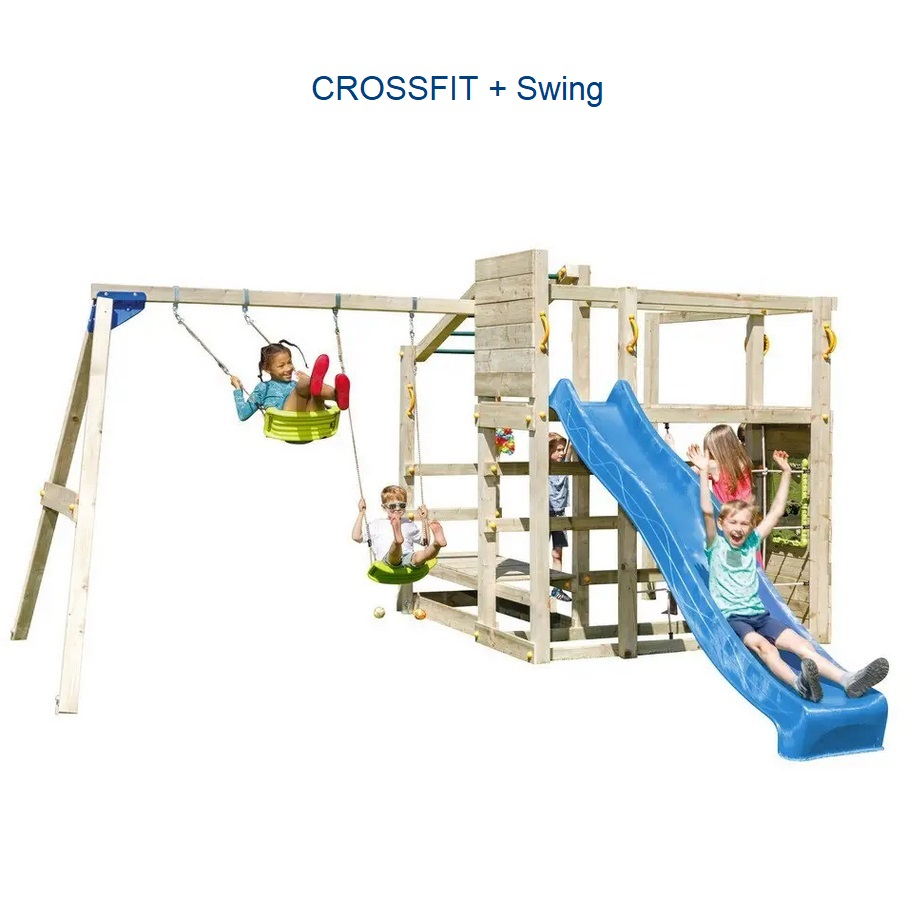 Complex de joaca CROSSFIT+Swing din lemn [3]