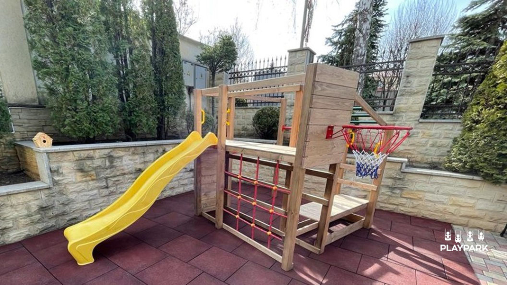 Complex de joaca CROSSFIT+Swing din lemn [8]