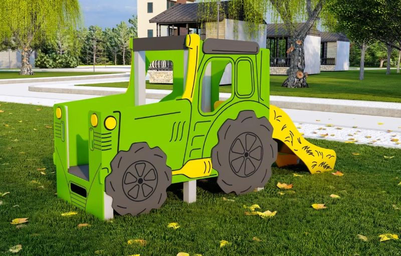 Complex de joaca cu tobogan Tractor DS-51 [2]