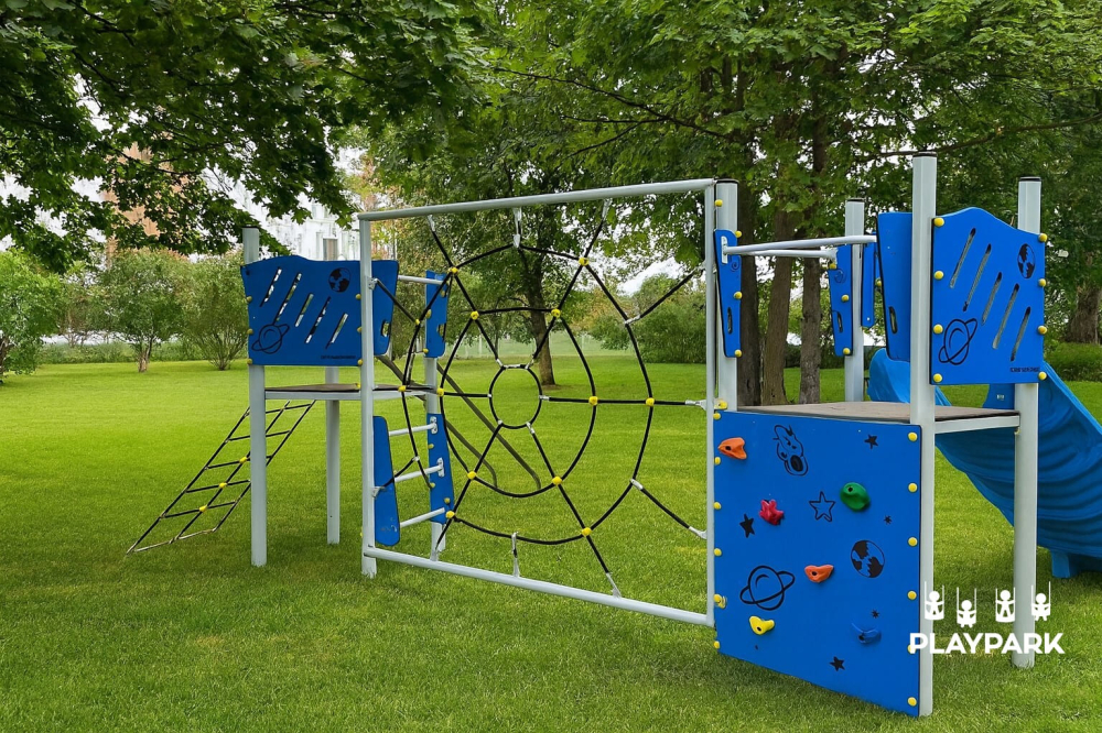 Уличный игровой комплекс Indigo-135 с горкой и элементами для лазания [6]