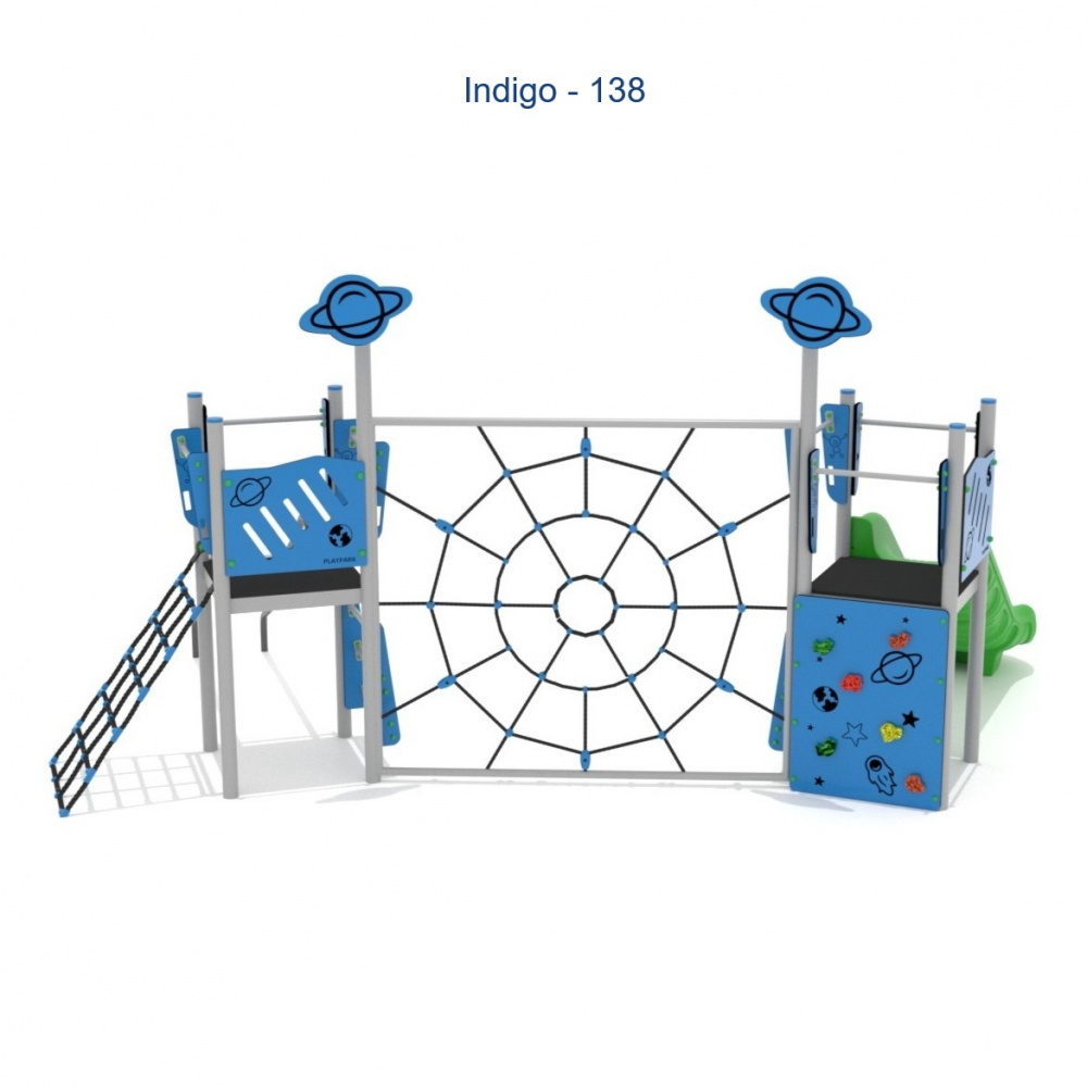 Complex de joacă Indigo-138 cu tobogan si elemente de catarare [2]