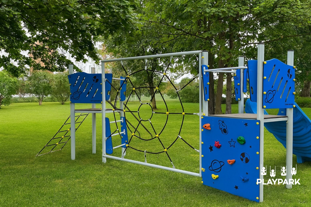 Уличный игровой комплекс Indigo-135 с горкой и элементами для лазания [4]