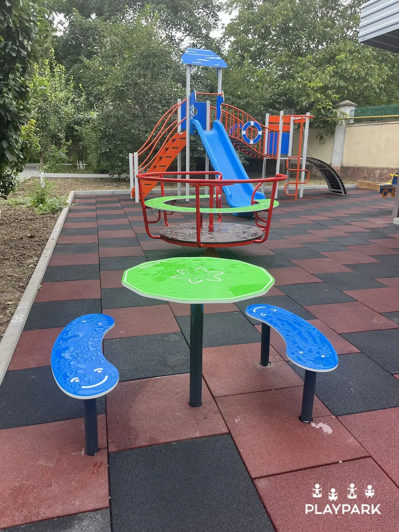 Игровой комплекс Pirat YN-204 с горкой и элементами для лазания [4]