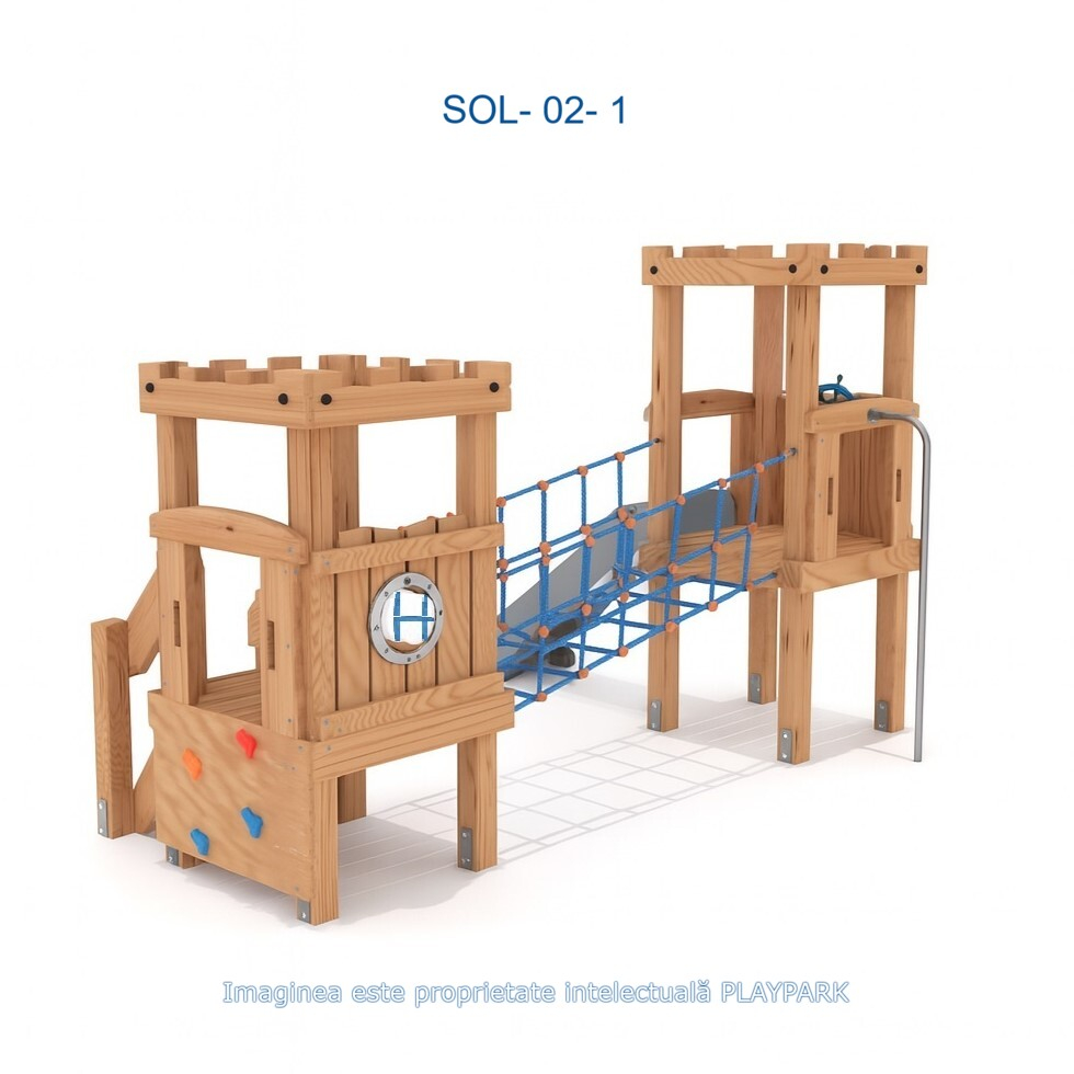 Игровой комплекс SOL-02-1 из дерева [8]