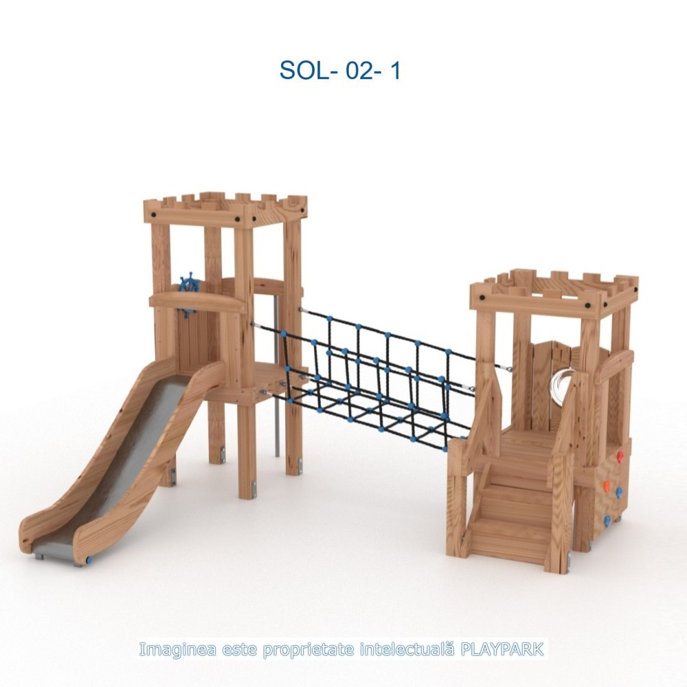 Игровой комплекс SOL-02-1 из дерева [1]