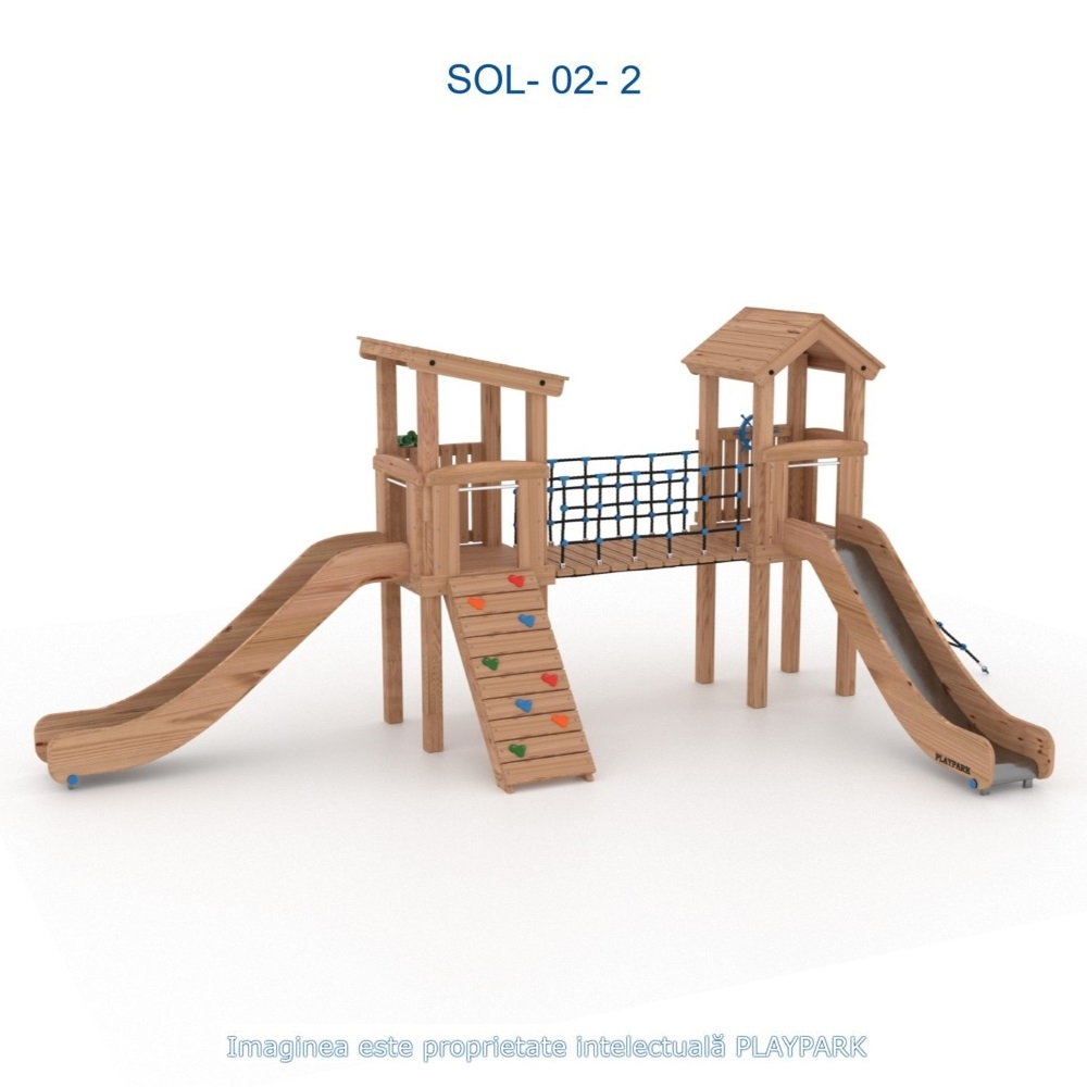 Complex de Joaca SOL-02-2 din Lemn [2]