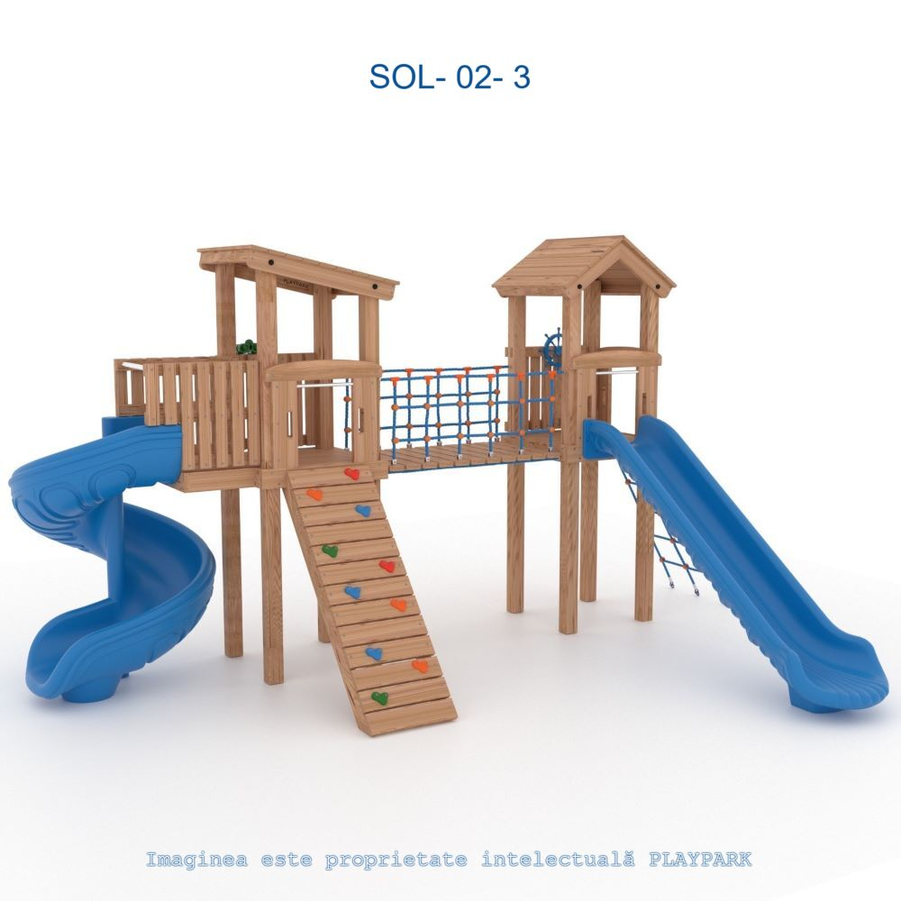 Игровой комплекс SOL-02-3 из дерева [1]