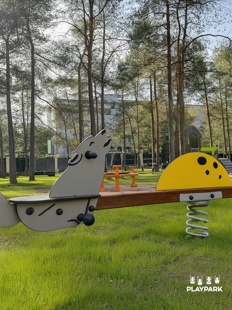 Balansoar pe arc Grey Wolves ZP-29 — balansoar cu doi lupi [2]