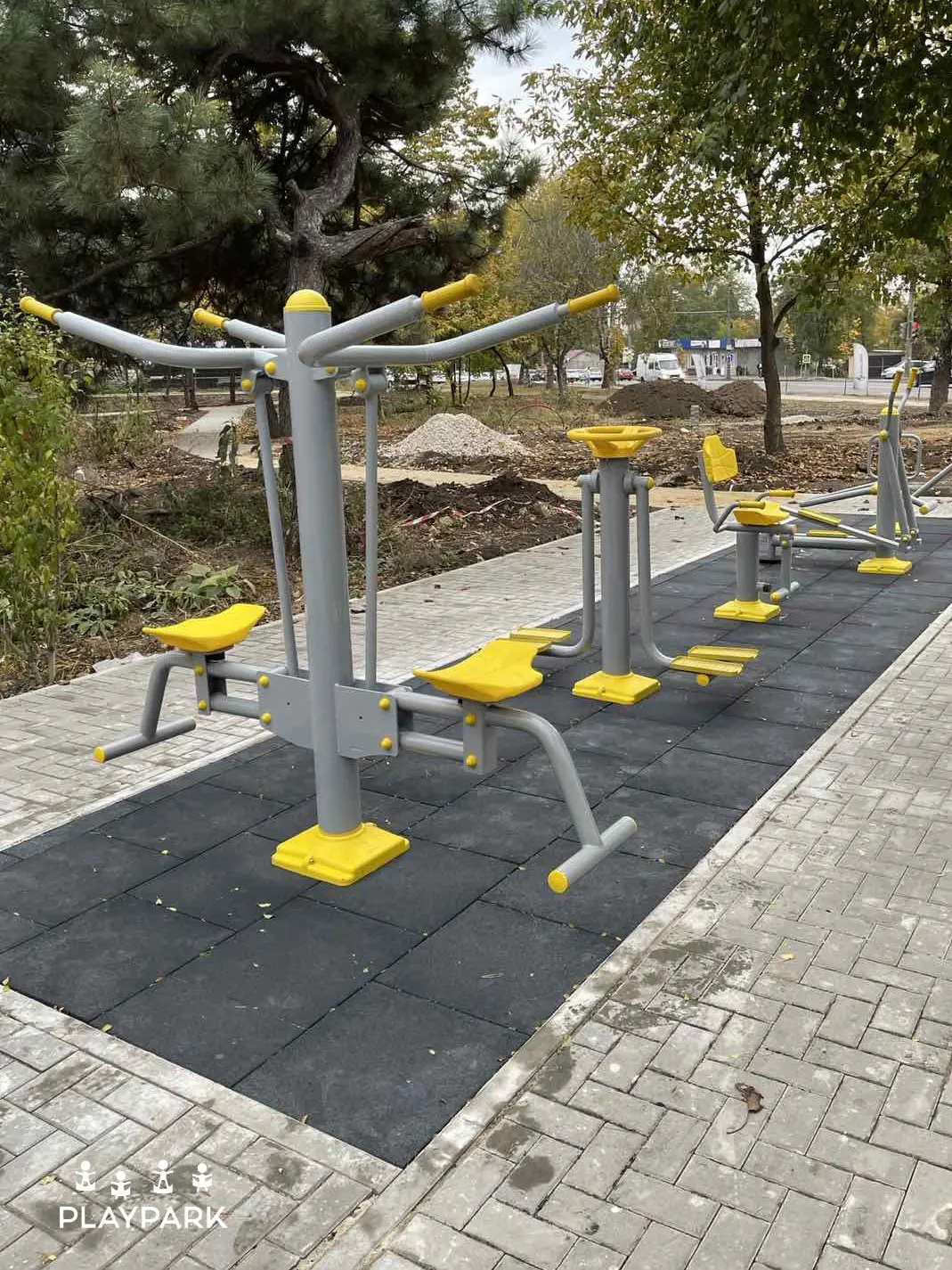 Aparat Fitness "Impinge-trage + Extensia picioarelor" in exterior B-07 [4]