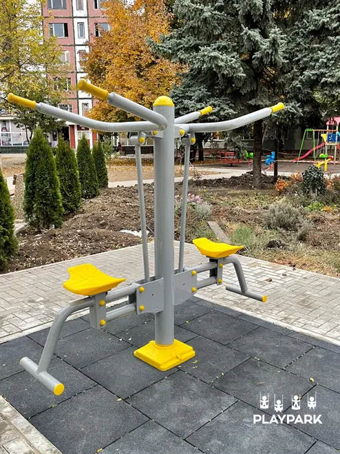 Aparat Fitness "Impinge-trage + Extensia picioarelor" in exterior B-07 [5]